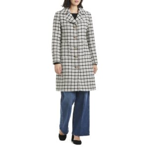 womens Relaxed Wool Blend Topper Coat
