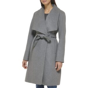 womens Belted Wool Coat  Classically Elegant Coat for Year-round Style