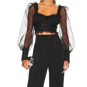 Love & Lemons GABRIELLE Women's Top Black