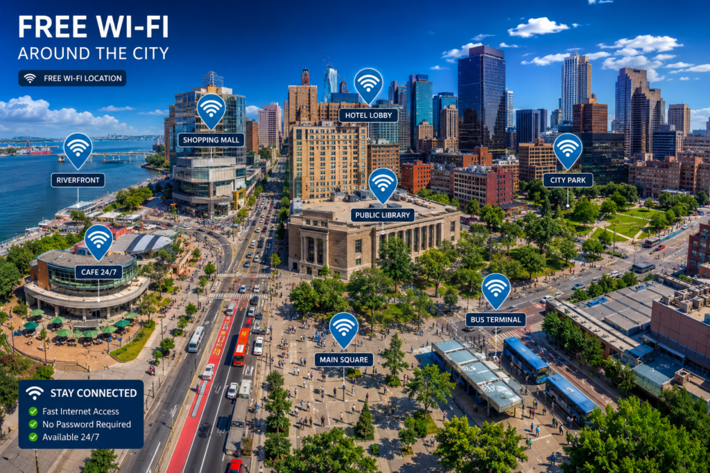 how to get free wifi in your local area?