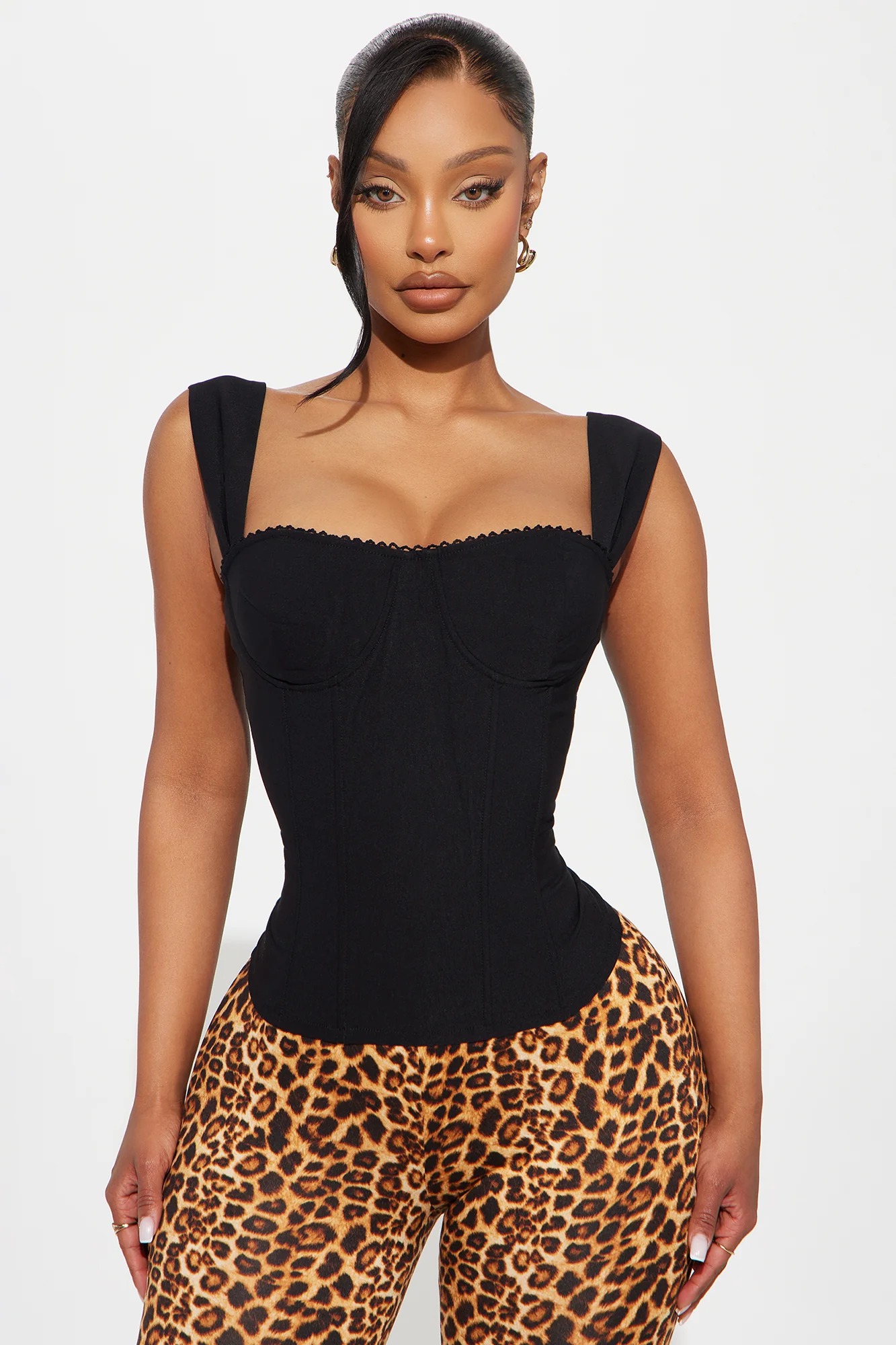 Always Around You Corset Top - Black - Image 7