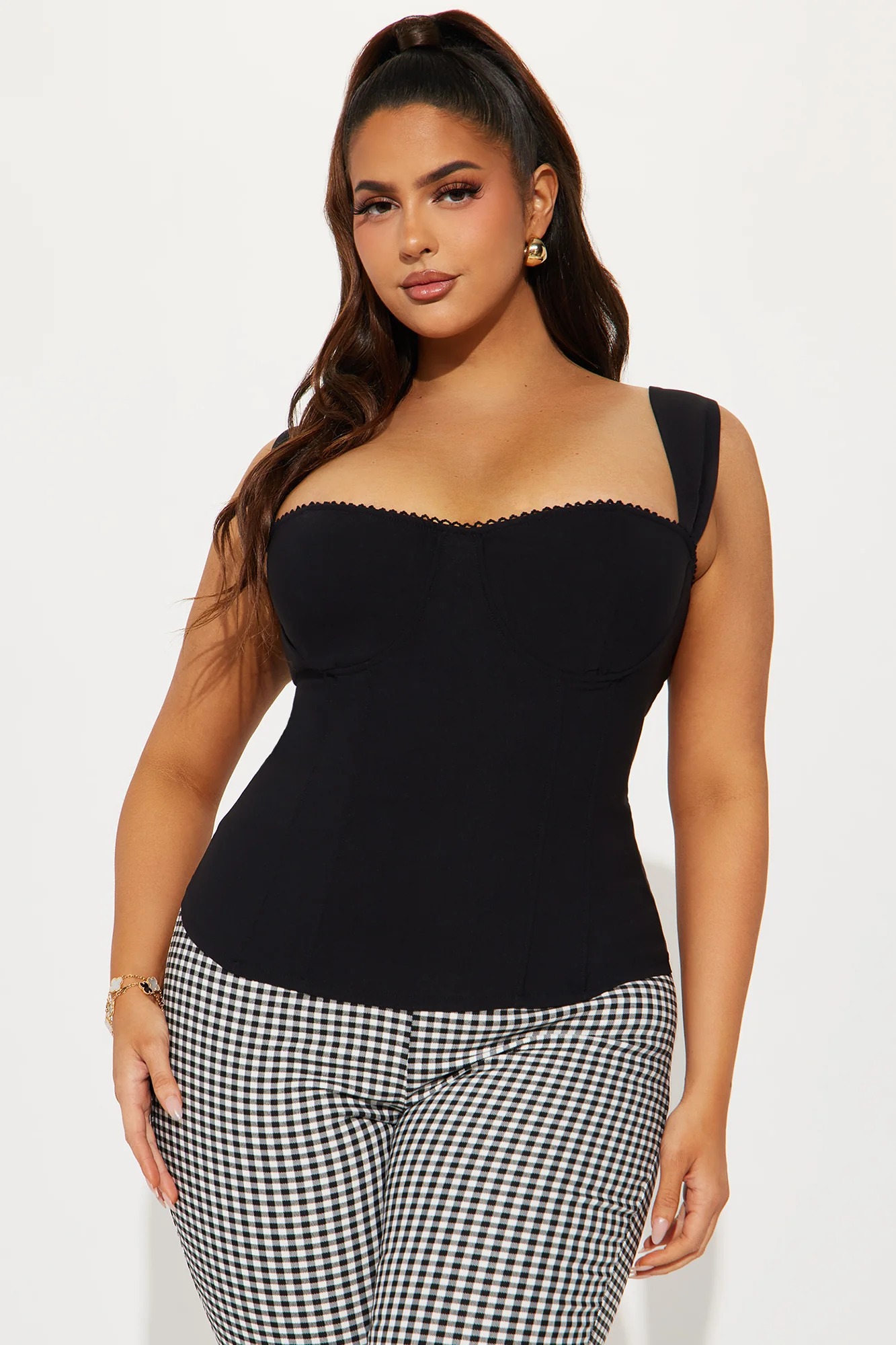 Always Around You Corset Top - Black - Image 4